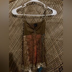 Wet Seal Y2K  Brown and Tan Camisole